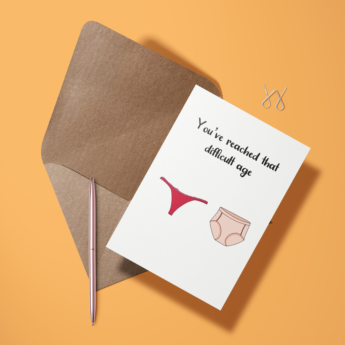 Wenskaart verjaardag - Difficult age