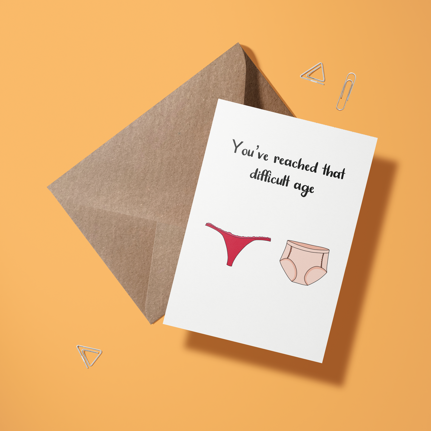 Wenskaart verjaardag - Difficult age