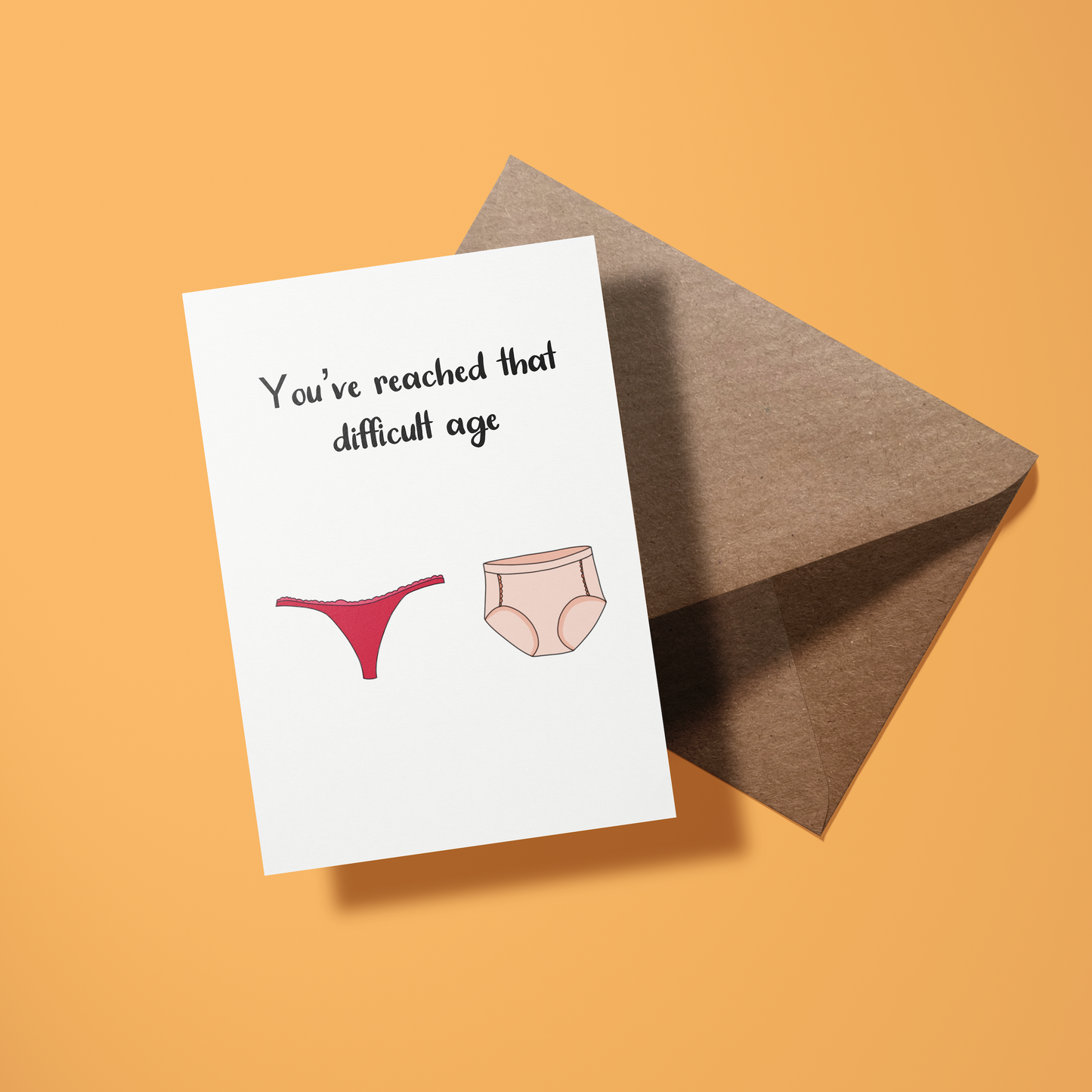 Wenskaart verjaardag - Difficult age