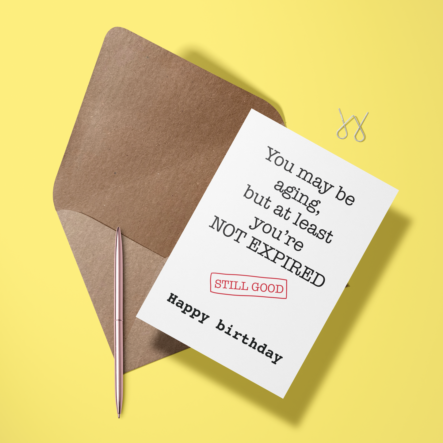 Wenskaart verjaardag - Not expired