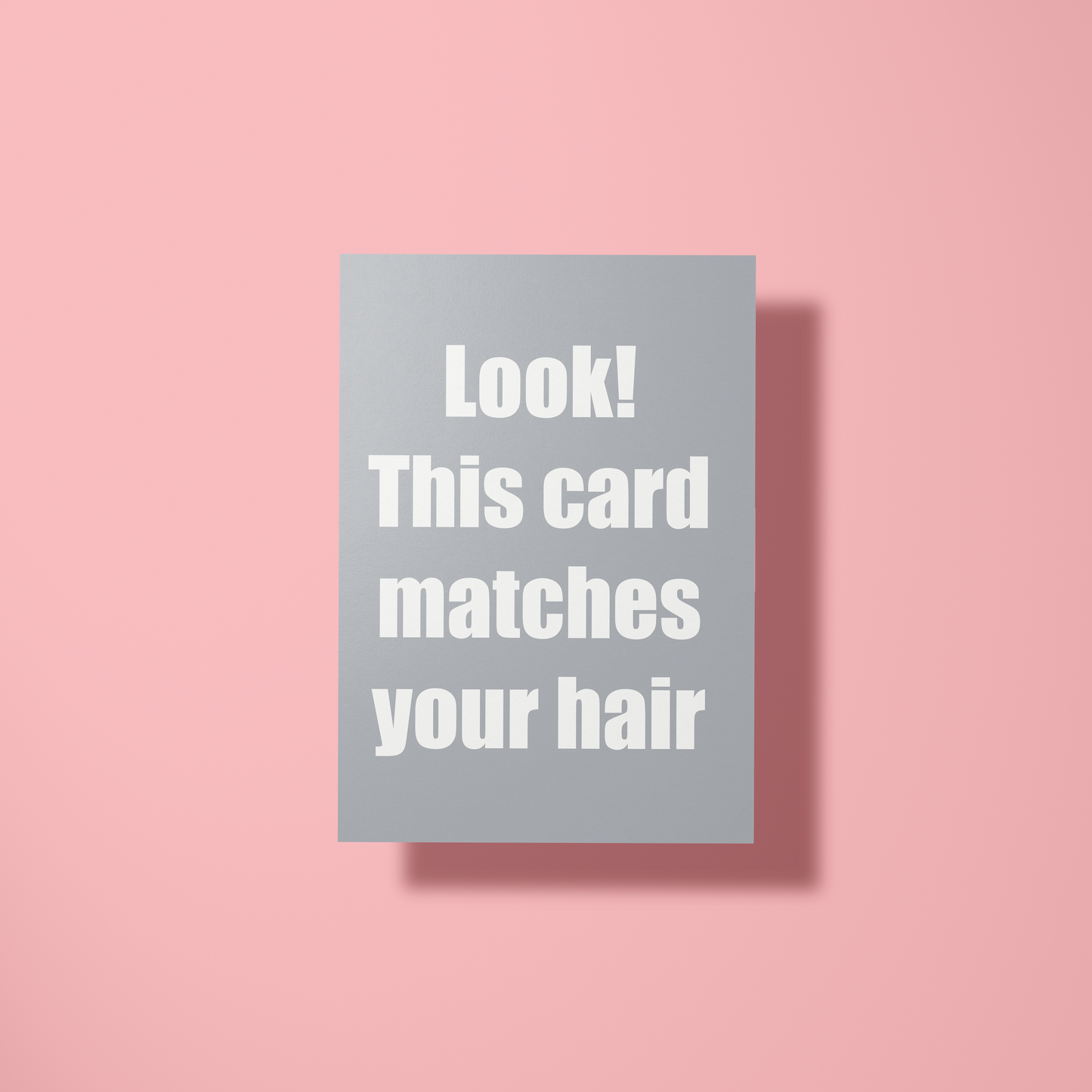 Wenskaart verjaardag - Gray hair