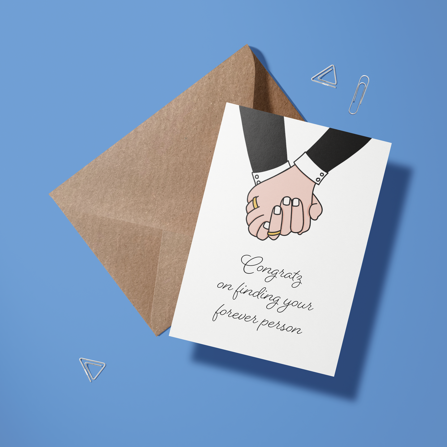 Wenskaart huwelijk - Forever person mm