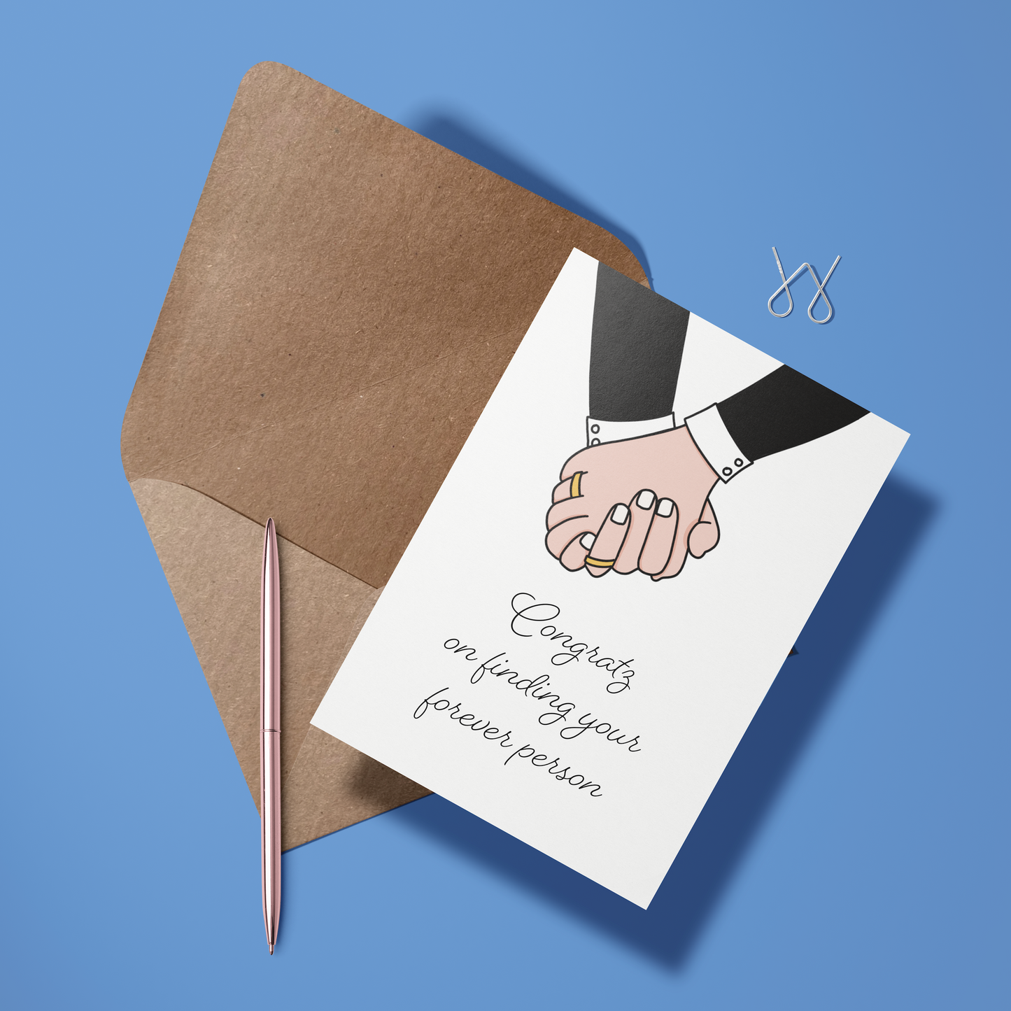 Wenskaart huwelijk - Forever person mm