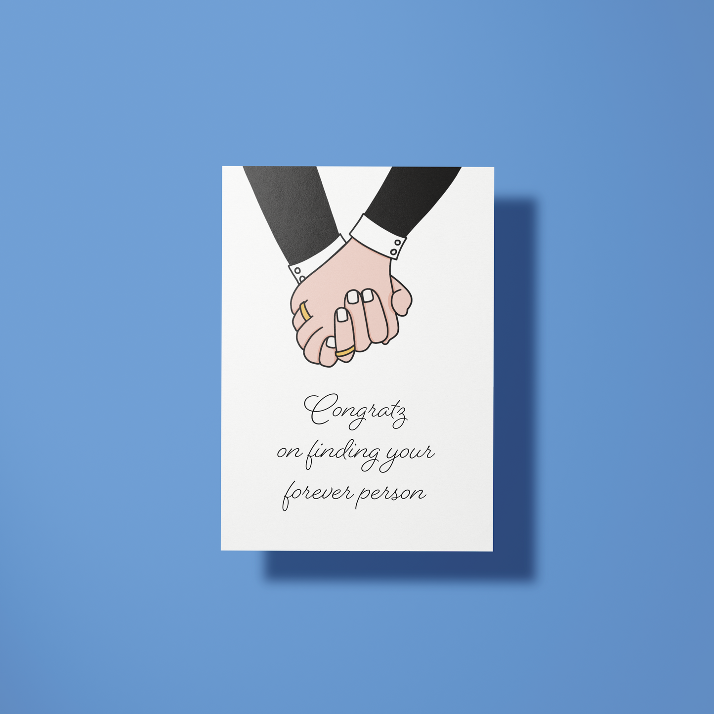 Wenskaart huwelijk - Forever person mm