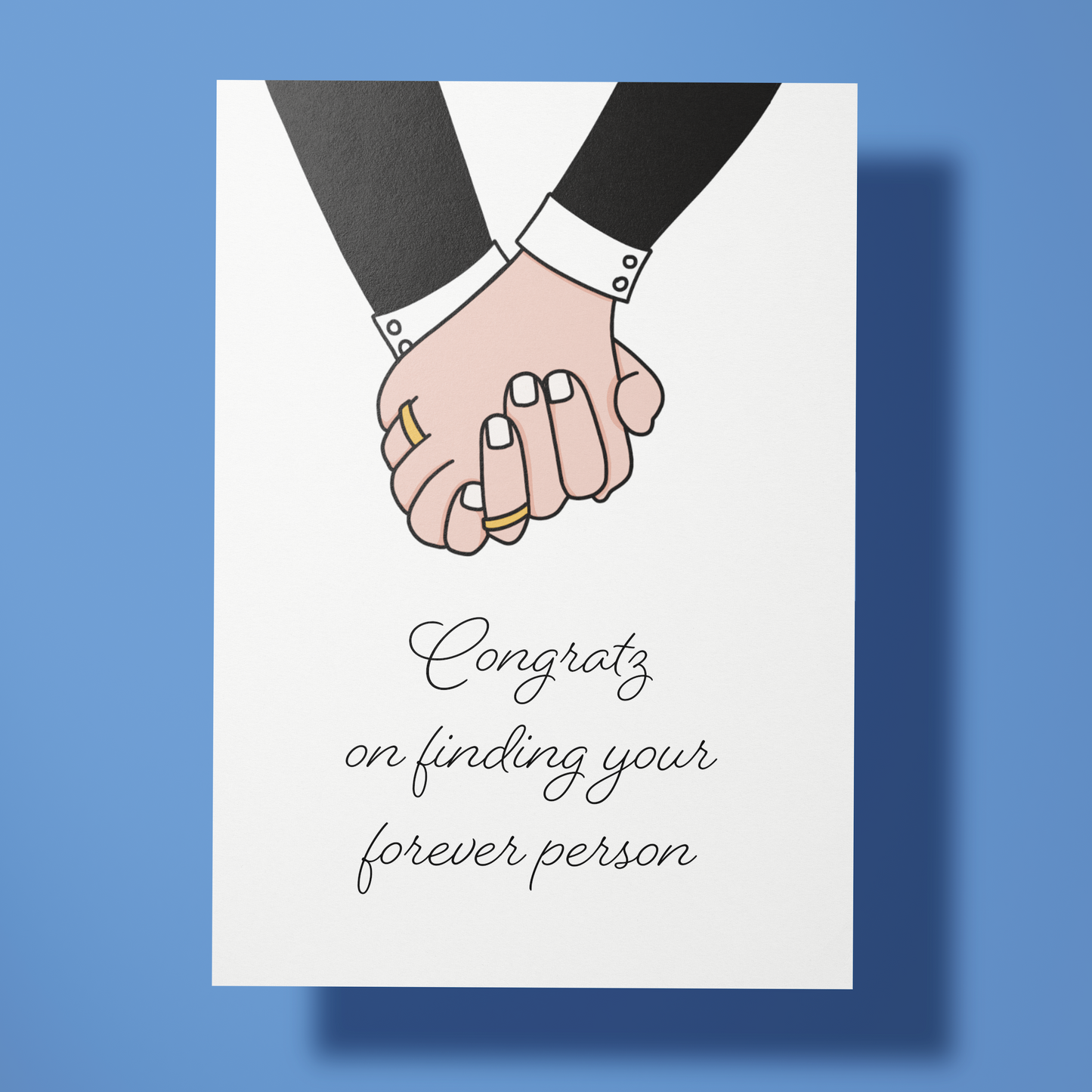 Wenskaart huwelijk - Forever person mm