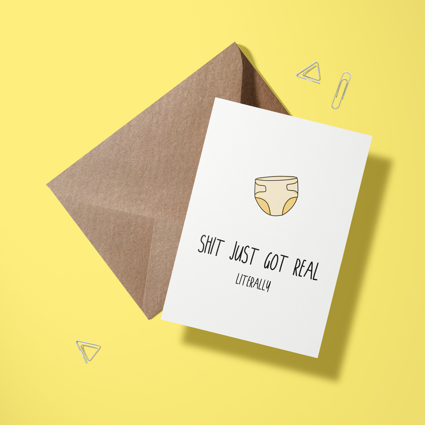 Wenskaart huwelijk - Real shit