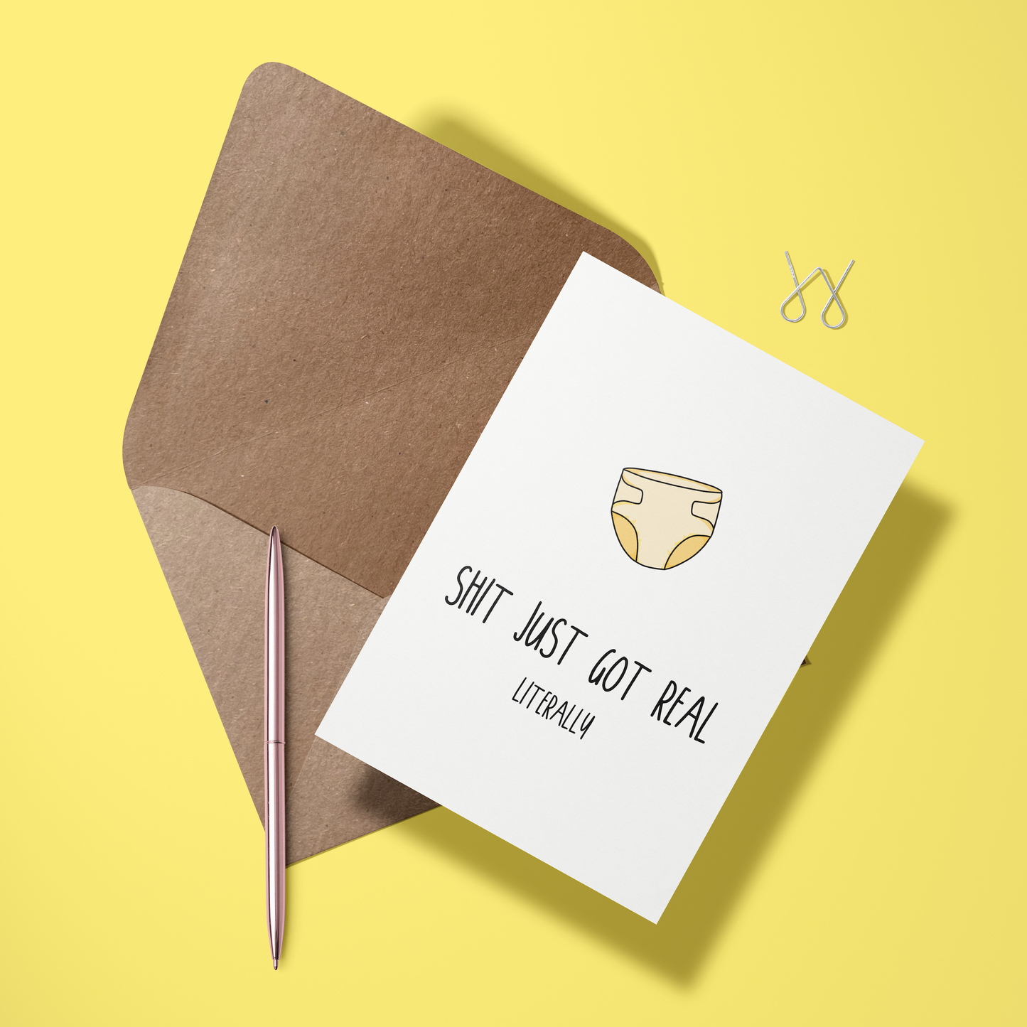 Wenskaart huwelijk - Real shit