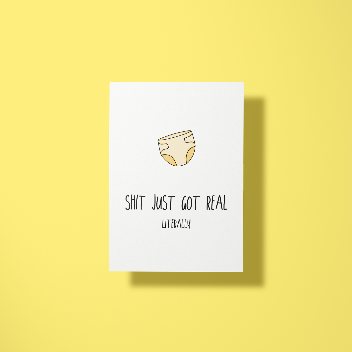 Wenskaart huwelijk - Real shit