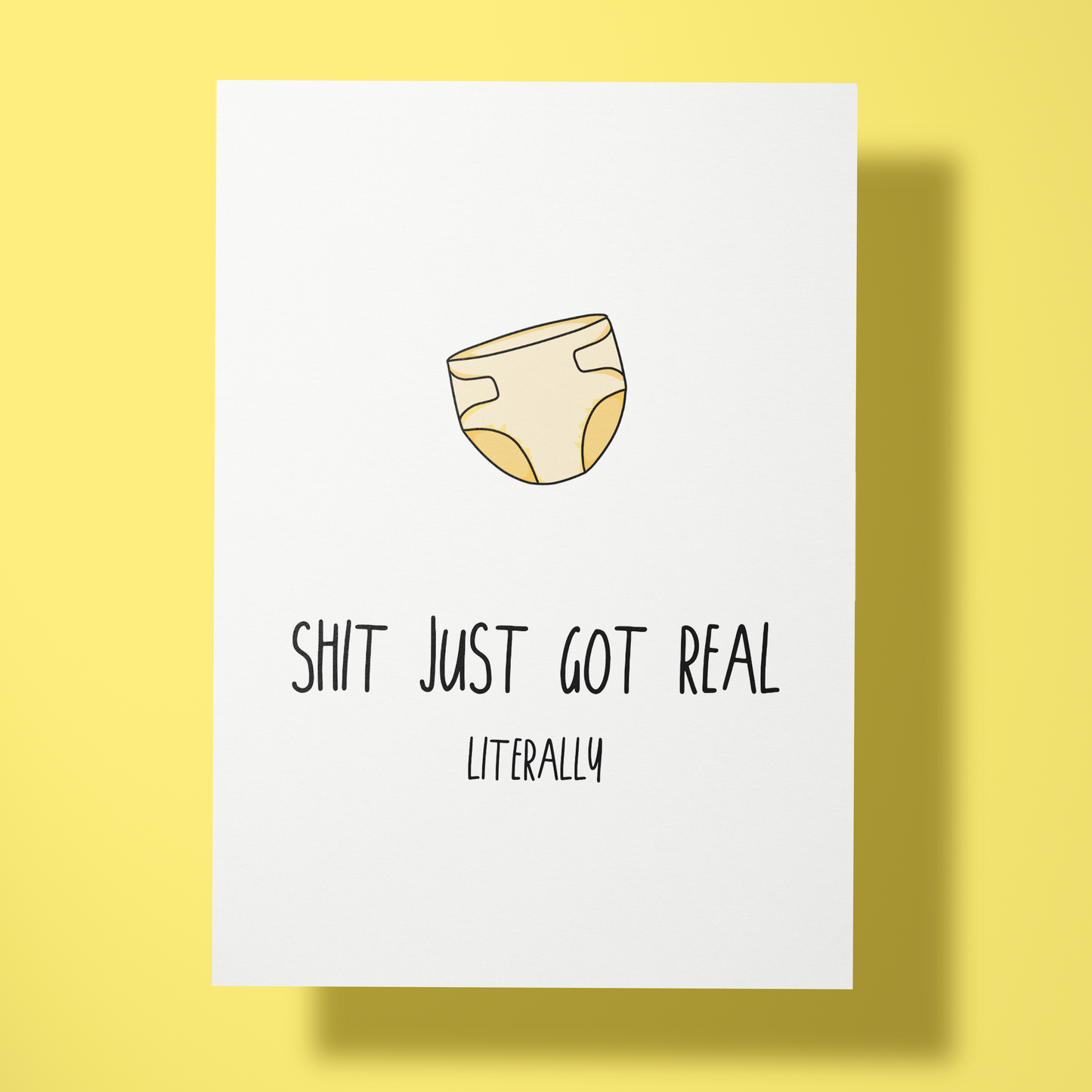 Wenskaart huwelijk - Real shit