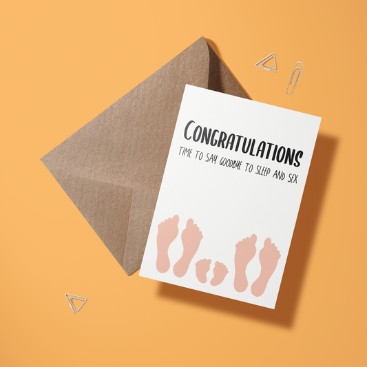 Wenskaart huwelijk - Say goodbye