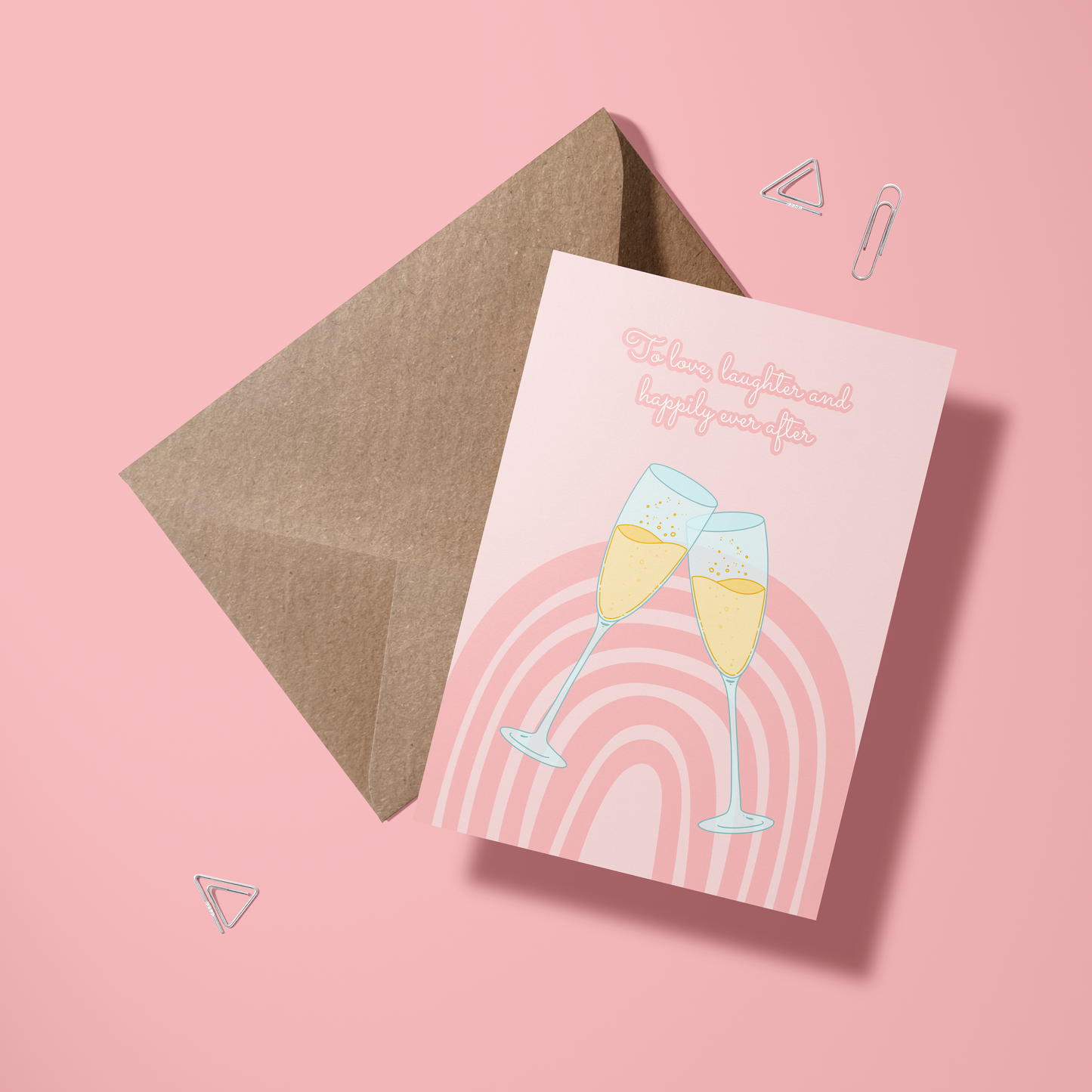 Wenskaart huwelijk - Happily ever after