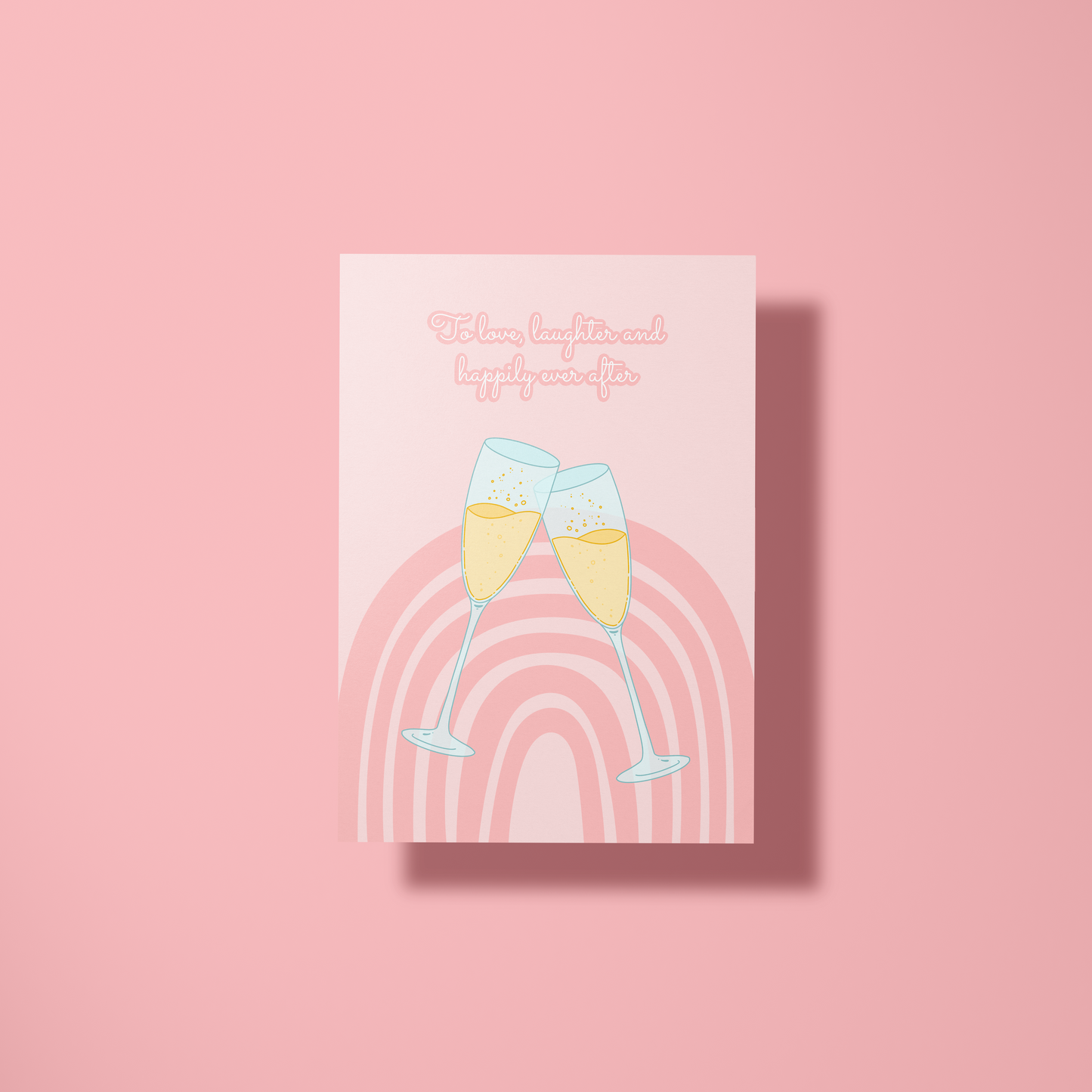 Wenskaart huwelijk - Happily ever after