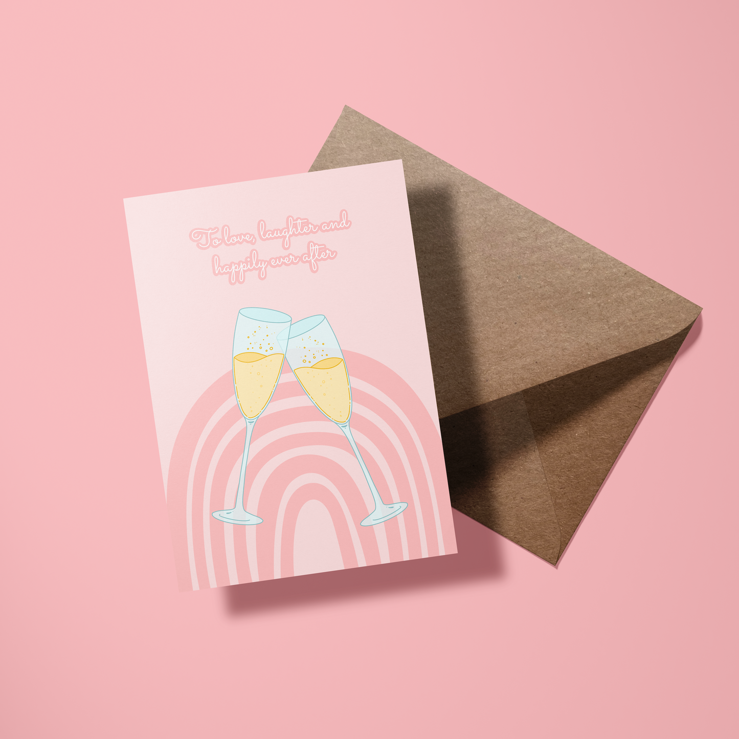 Wenskaart huwelijk - Happily ever after