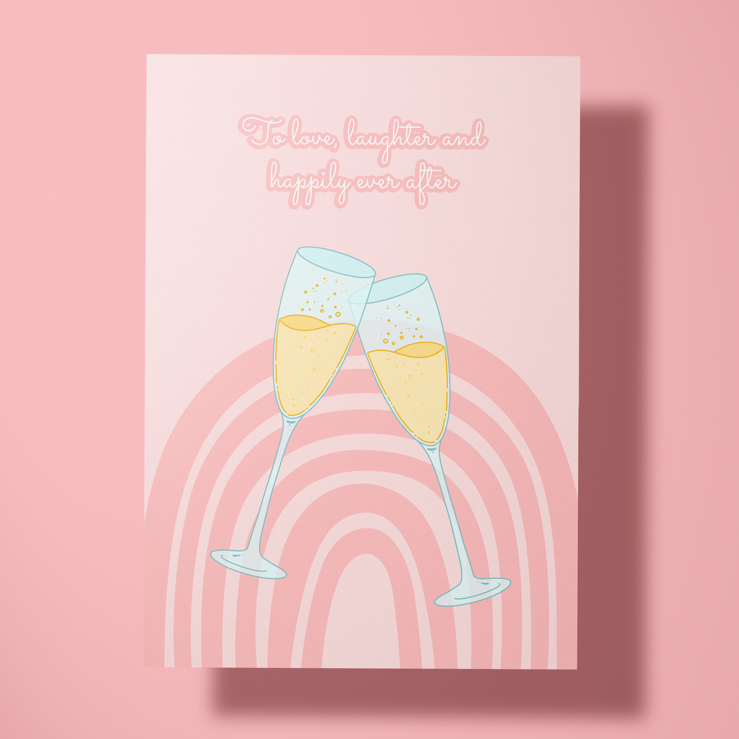 Wenskaart huwelijk - Happily ever after