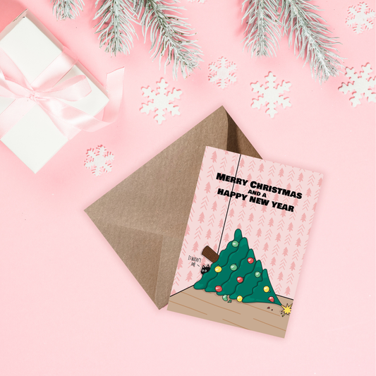 Wenskaart kerst - It wasn't me