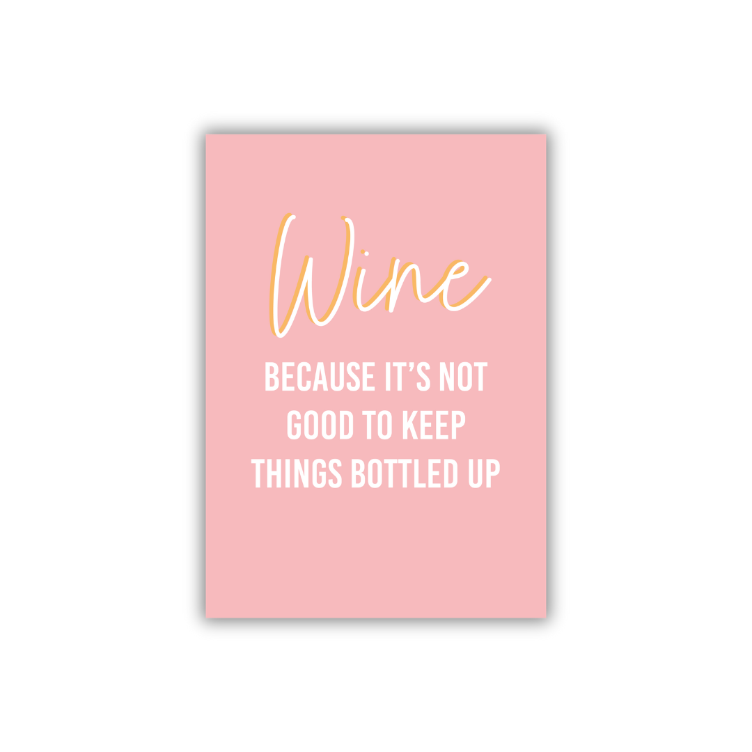 Art print - Wine bottled up
