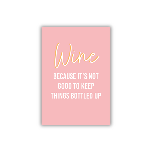 Art print - Wine bottled up
