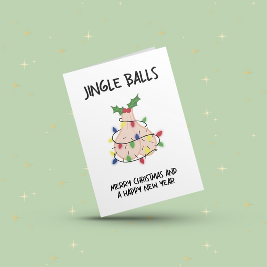 Kerstkaart - Jingle balls