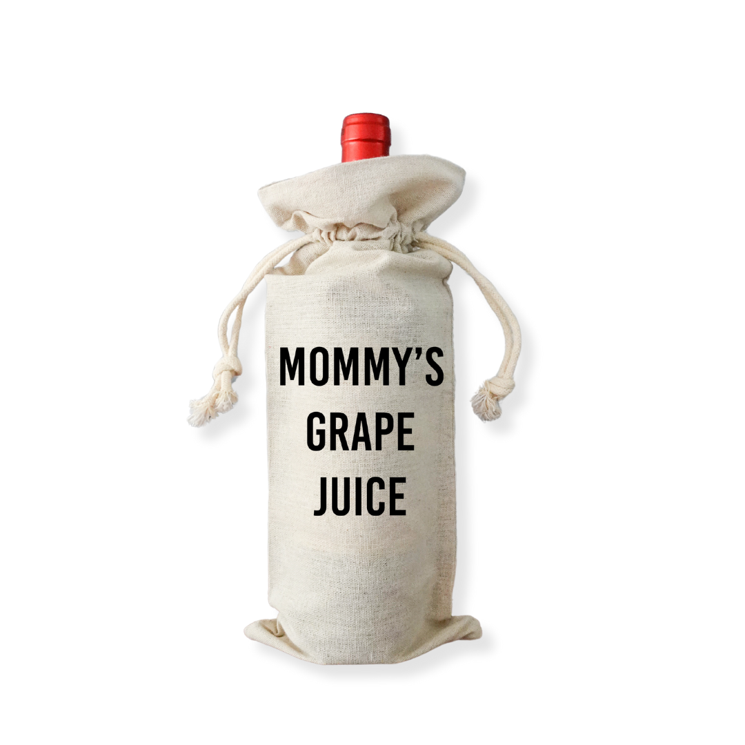 Geschenkverpakking fles - Mommy's grape juice