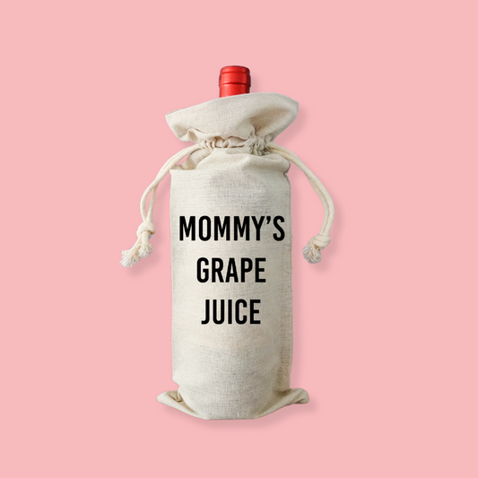 Geschenkverpakking fles - Mommy's grape juice