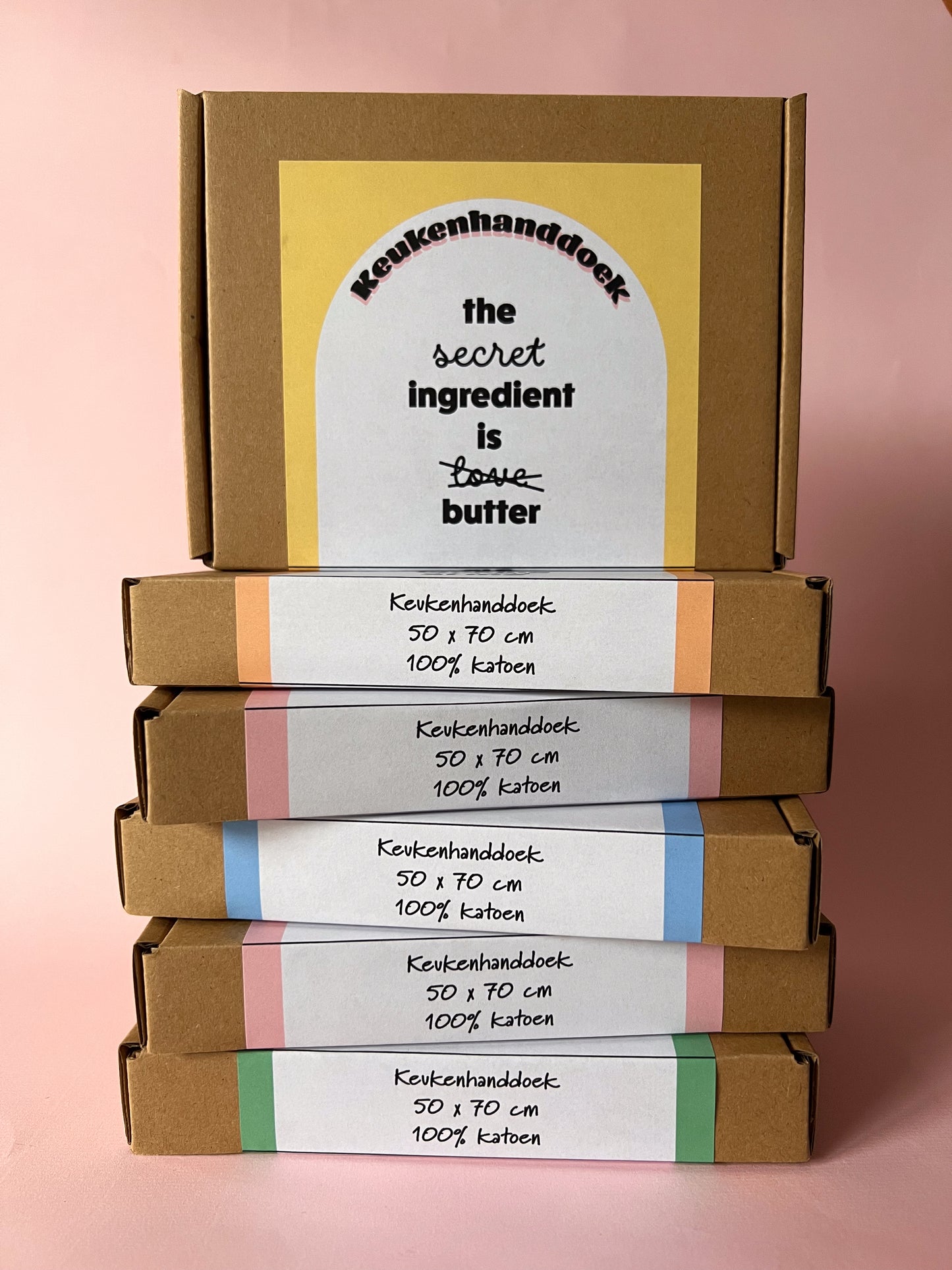 Grappige witte keukenhanddoek - Secret ingredient