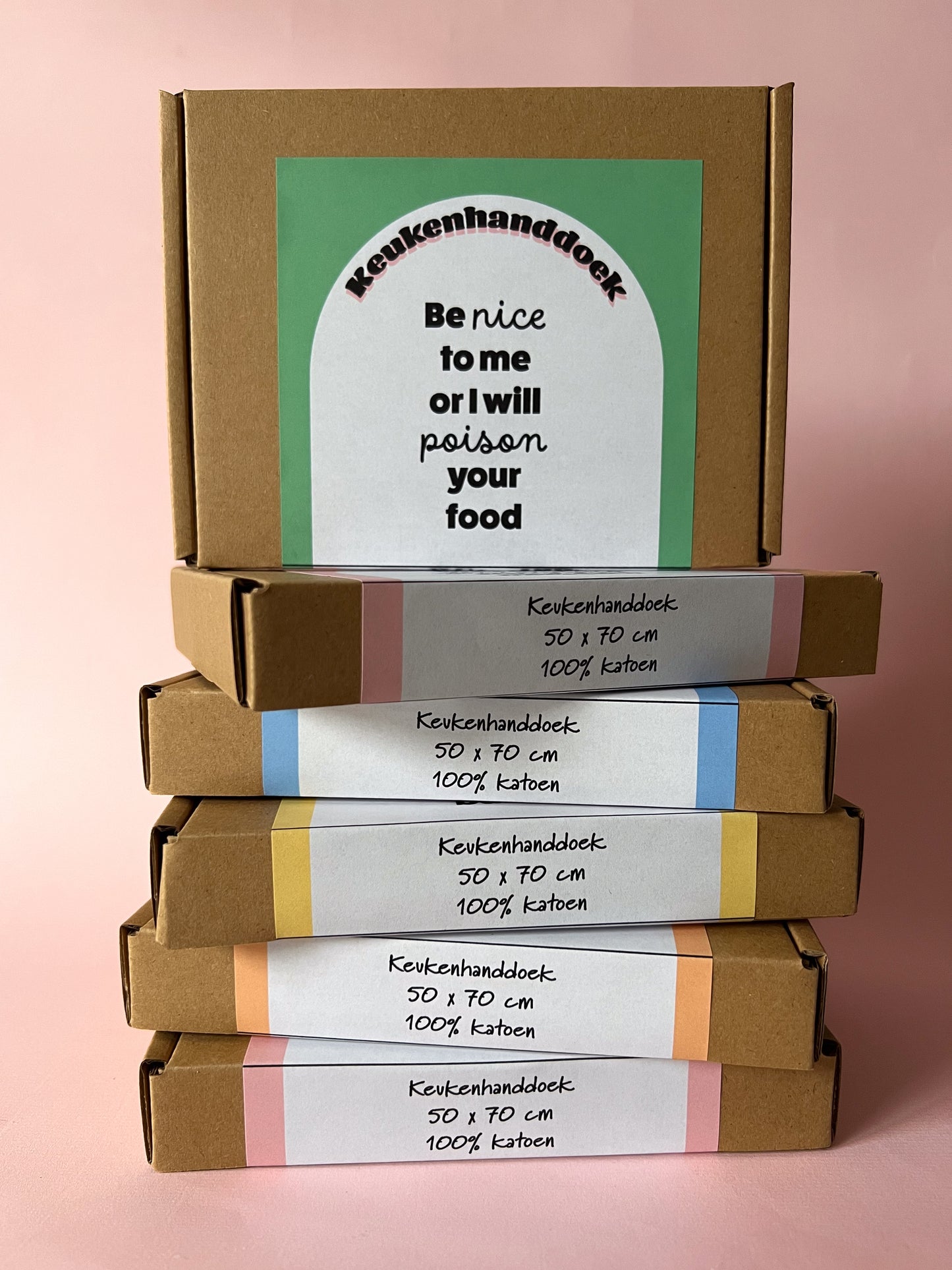 Grappige witte keukenhanddoek - Poison food