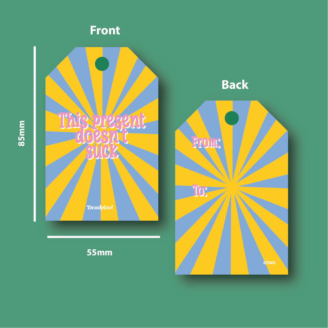 Gift tag - This present doesn't suck