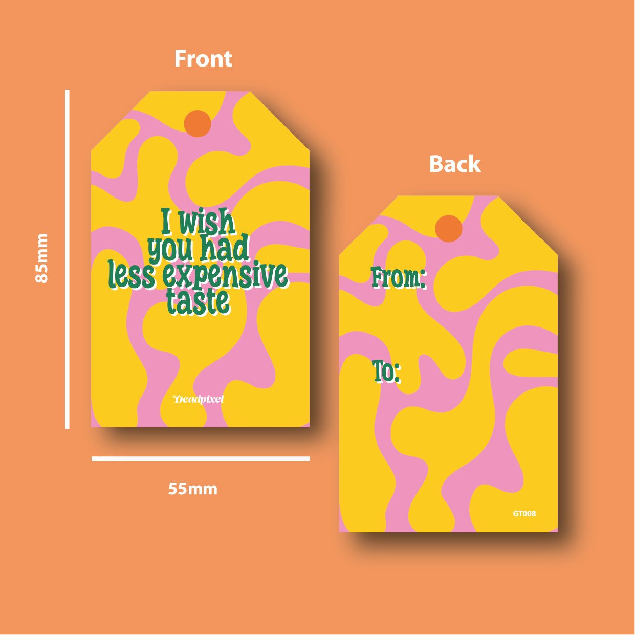 Gift tag - I wish you had less expensive taste