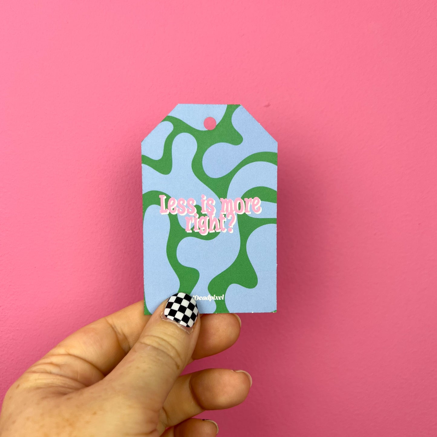 Gift tag - Less is more