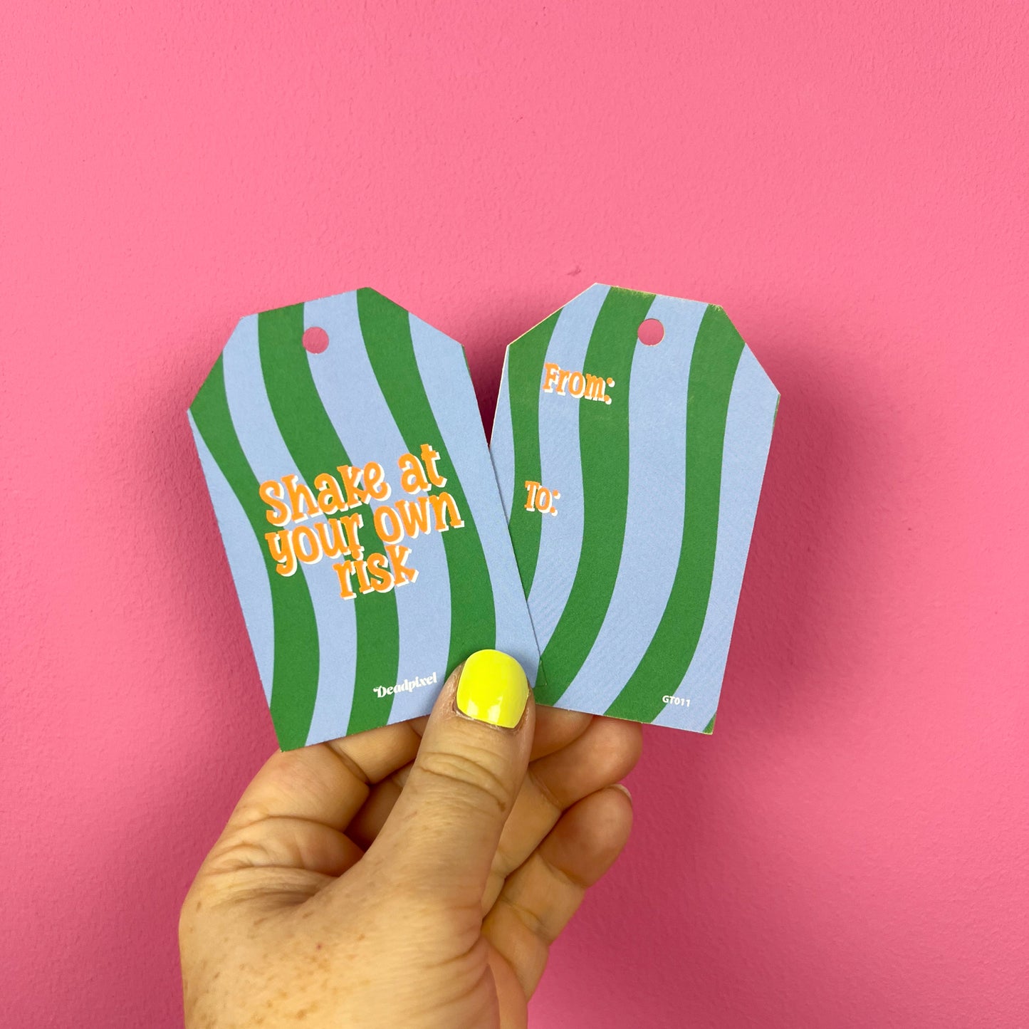 Gift tag - Shake at your own risk