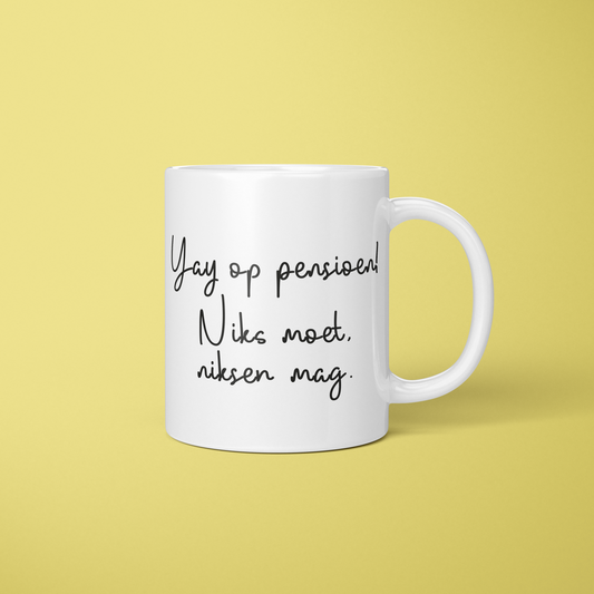 Mok pensioen niks moet