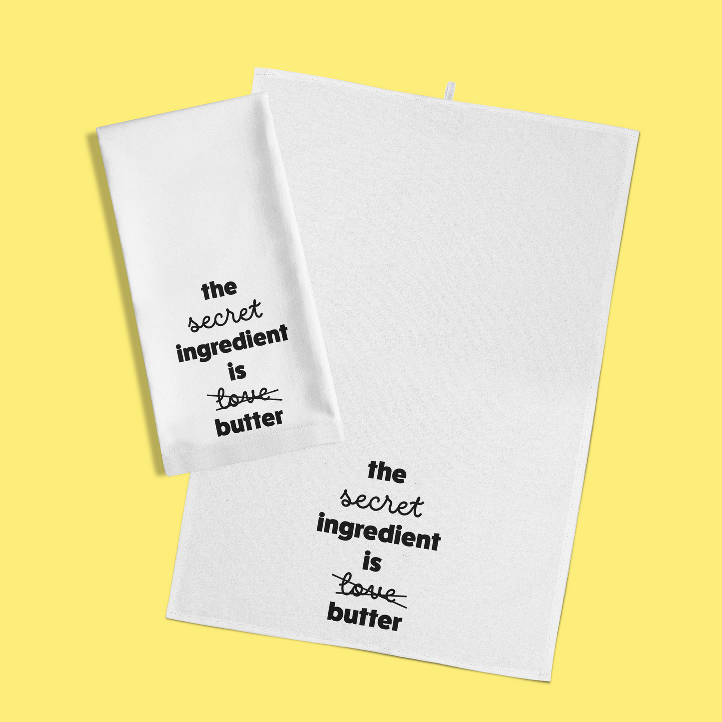Grappige witte keukenhanddoek - Secret ingredient