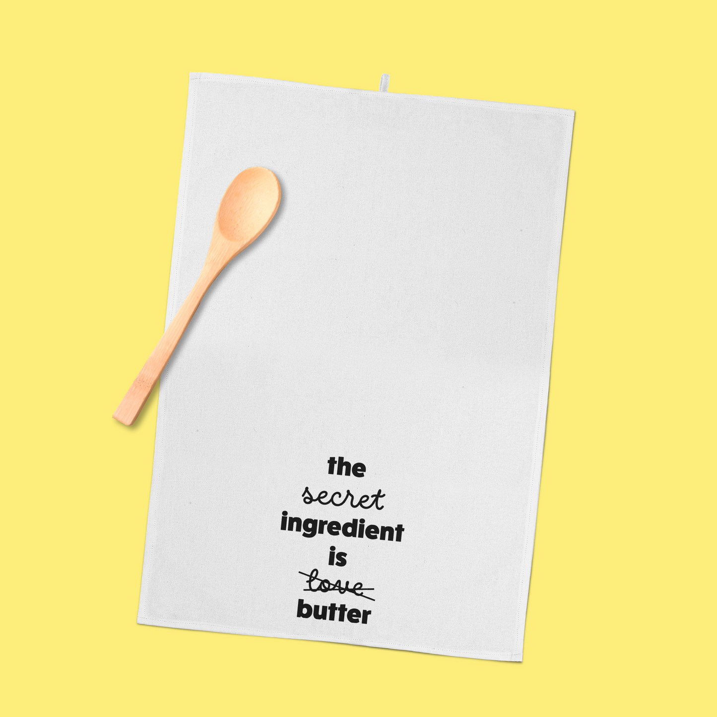 Grappige witte keukenhanddoek - Secret ingredient