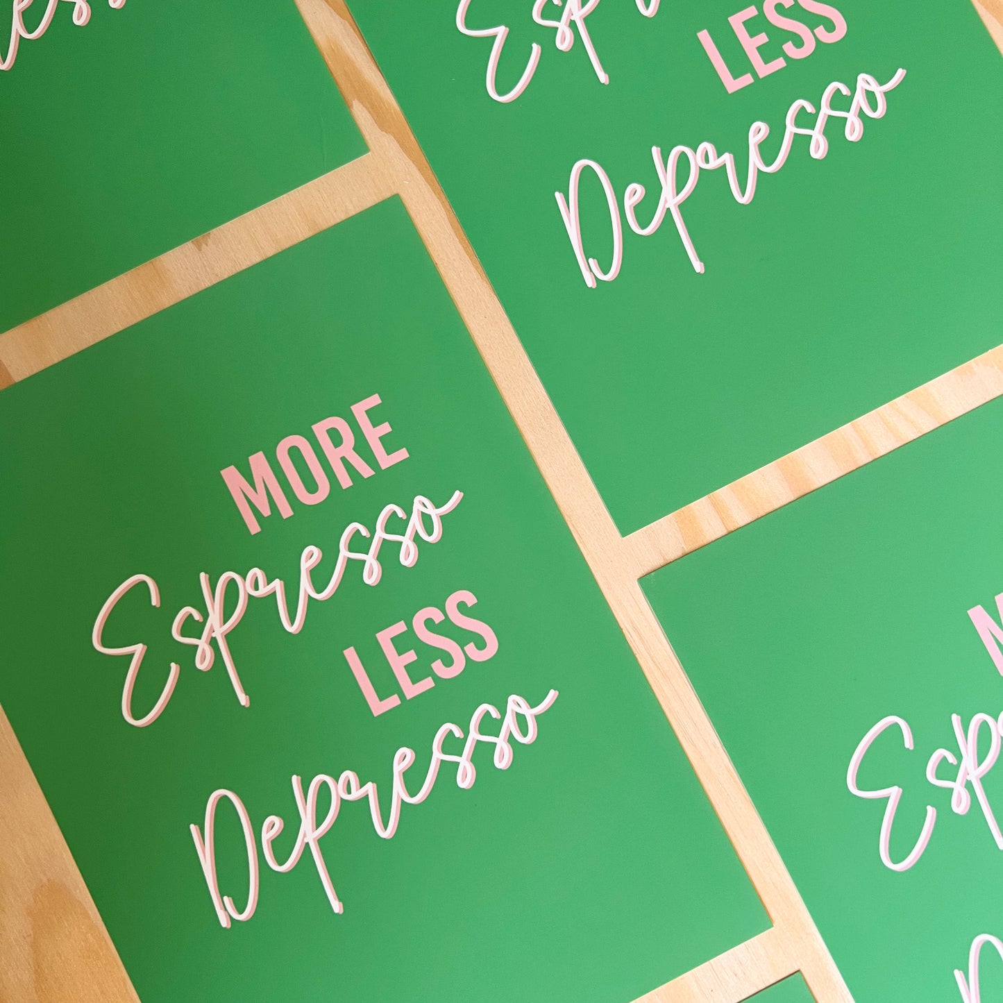 Art print - More espresso less depresso