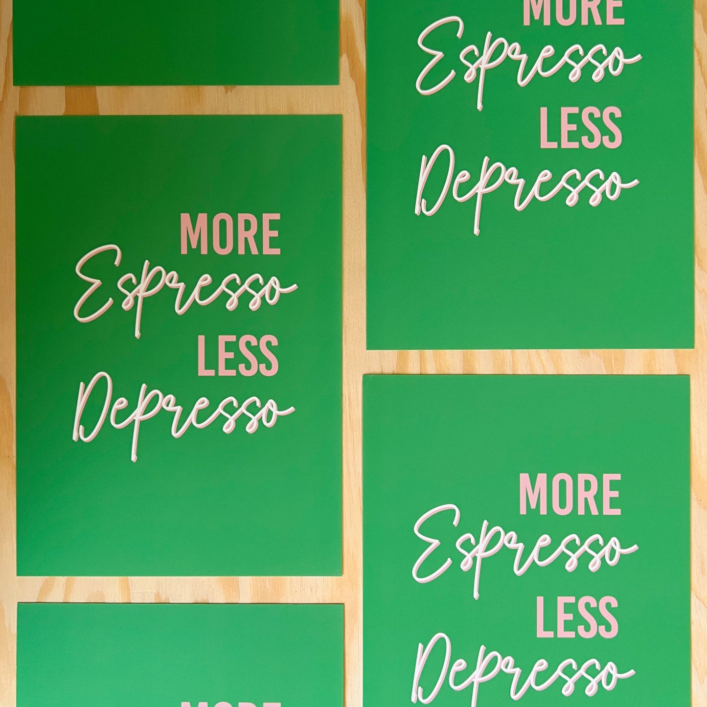 Art print - More espresso less depresso