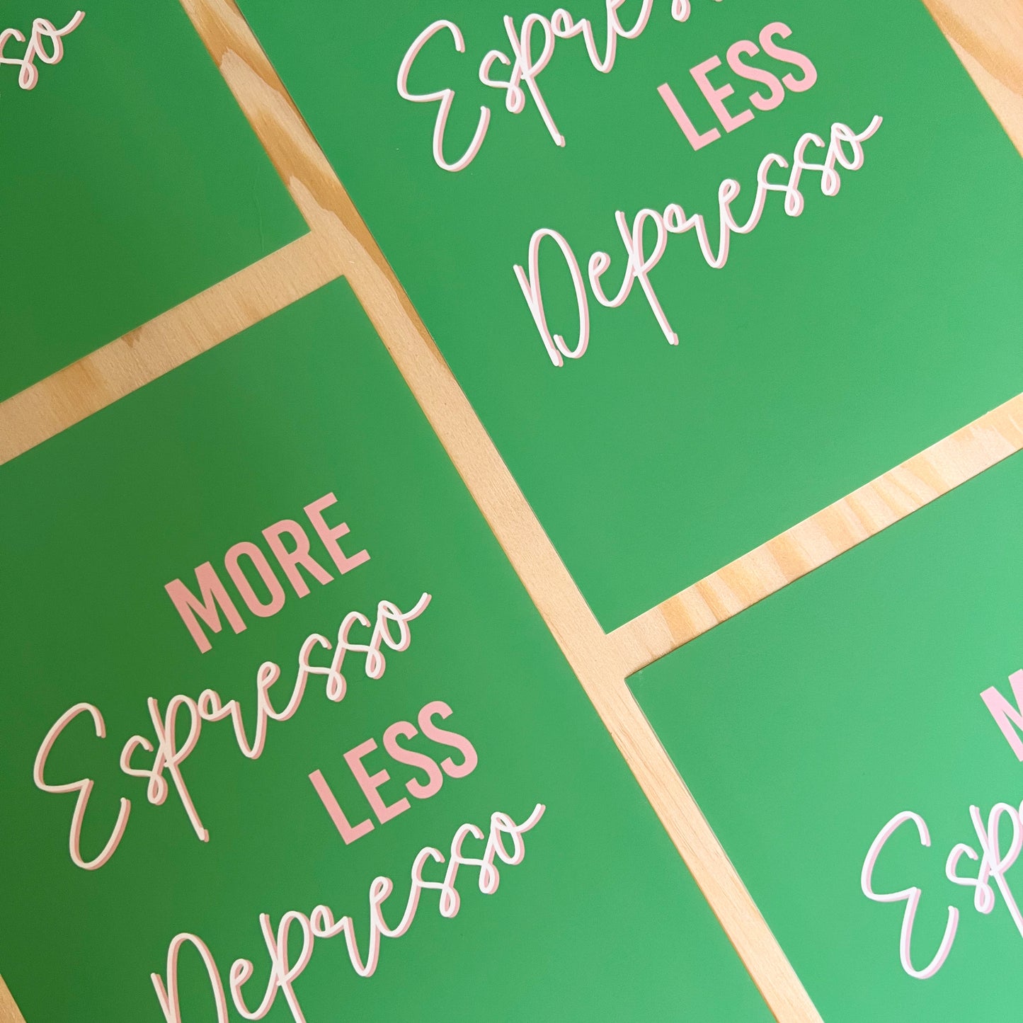 Art print - More espresso less depresso