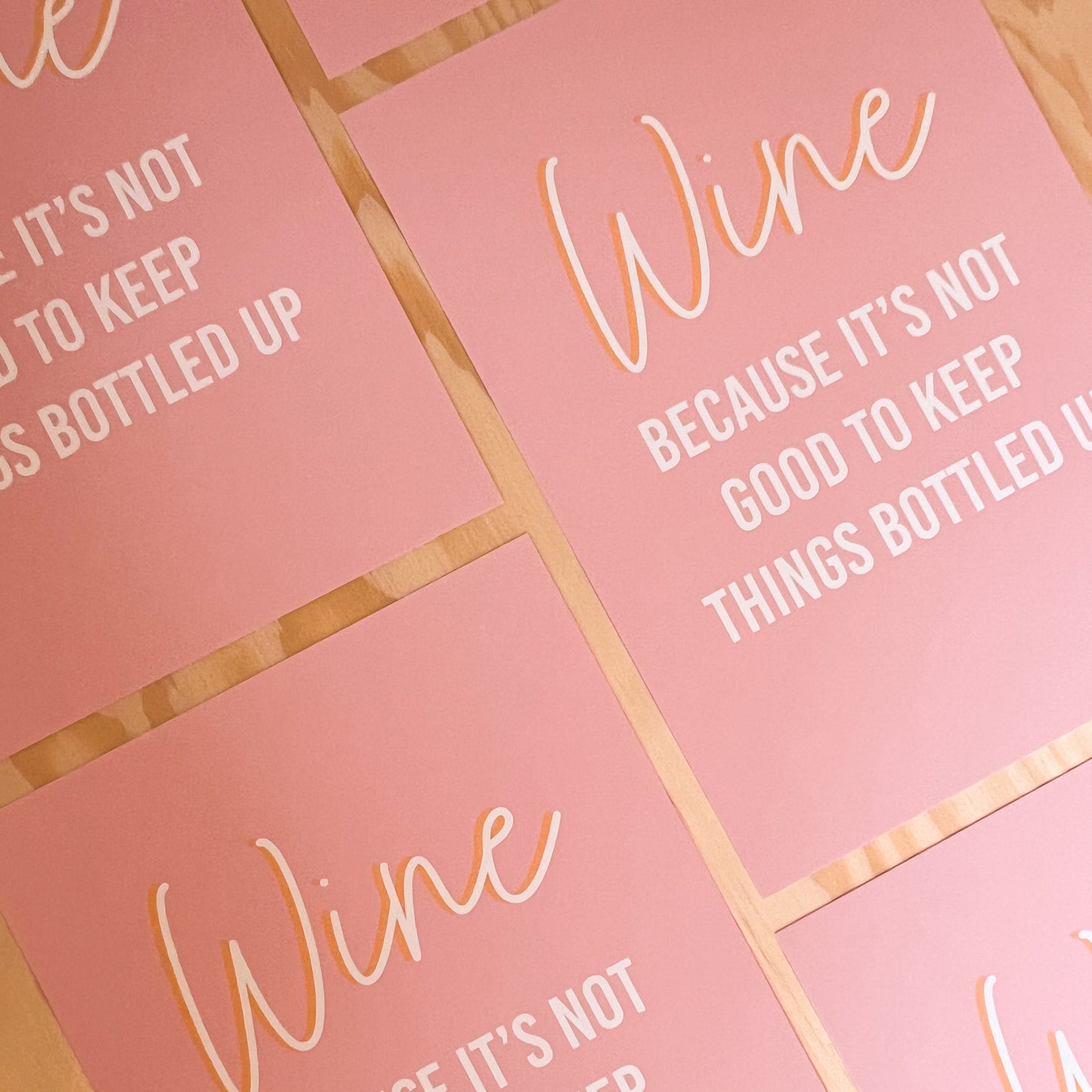 Art print - Wine bottled up