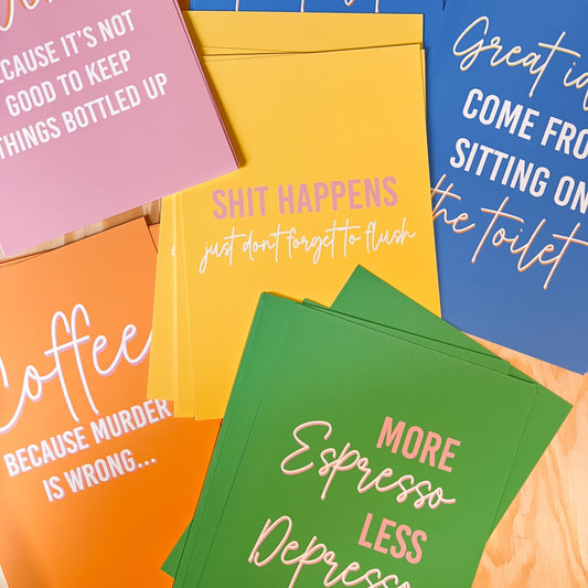 Art print - More espresso less depresso