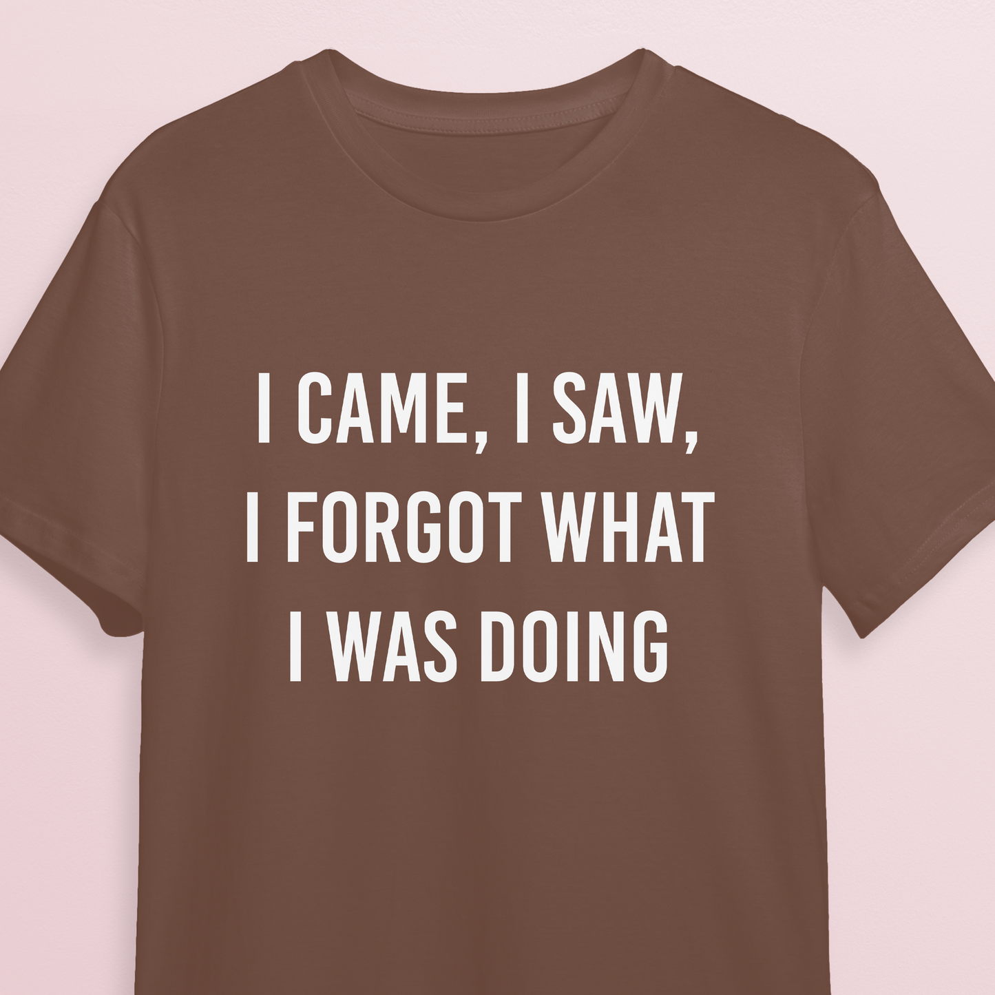 T-shirt - Came saw forgot - Mocha