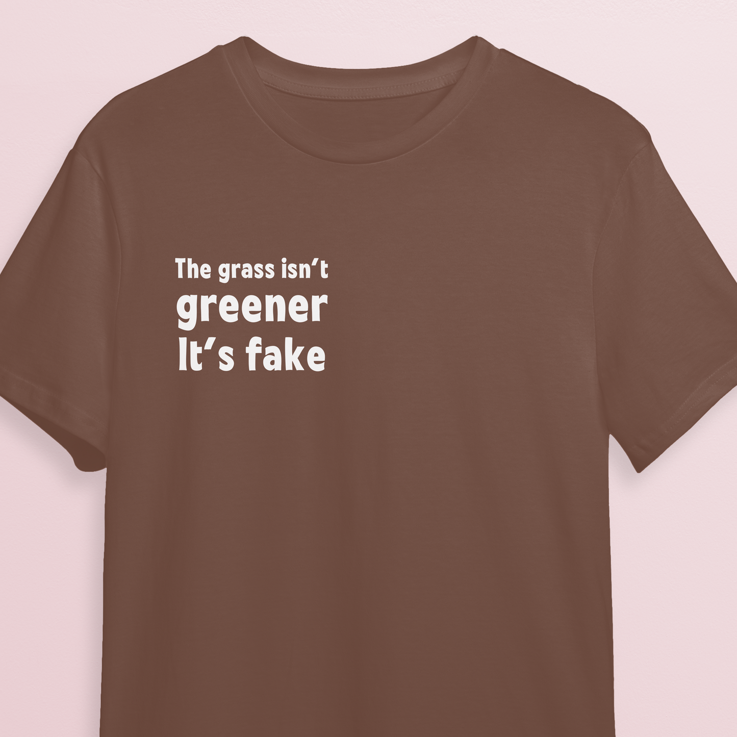 T-shirt - Fake grass - Mocha