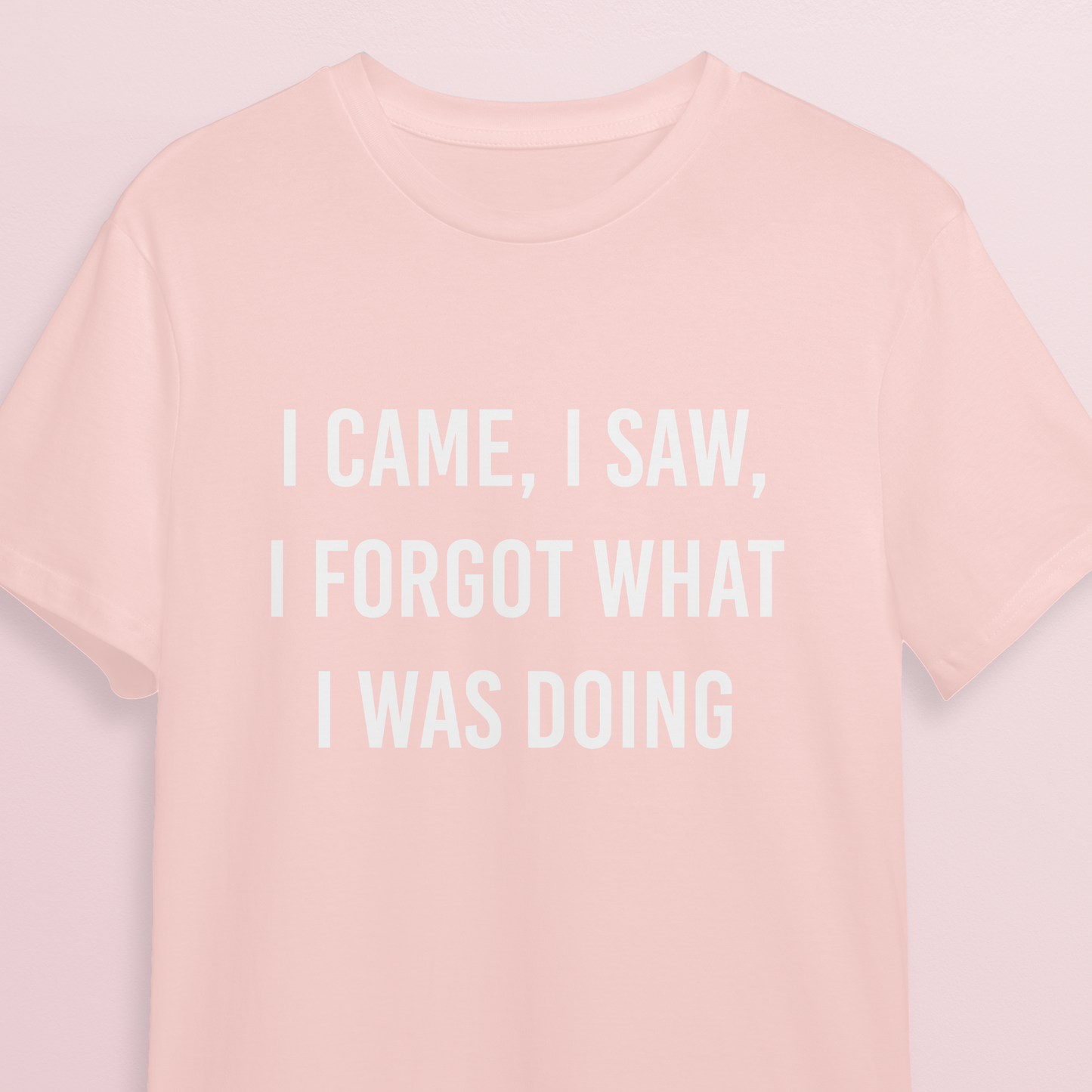 T-shirt - Came saw forgot - Soft rose