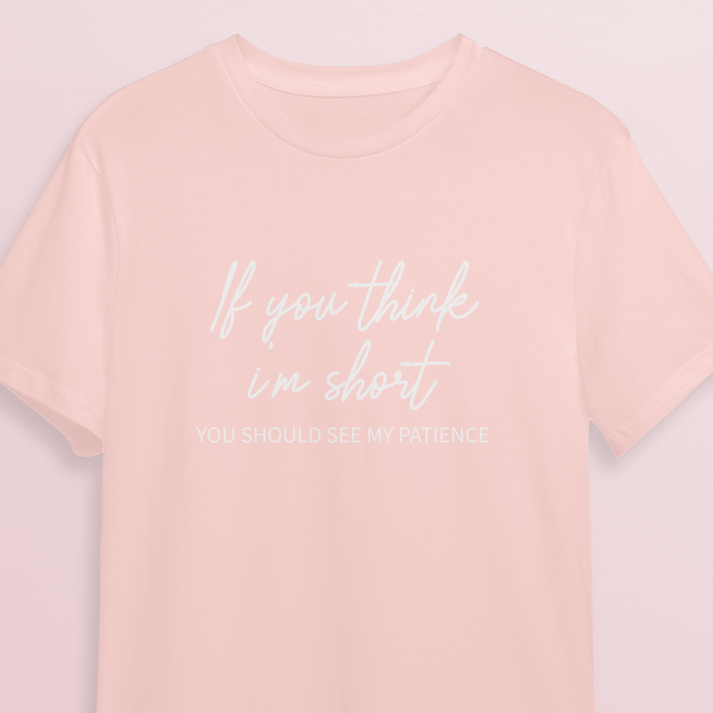 T-shirt - Short patience - Soft rose