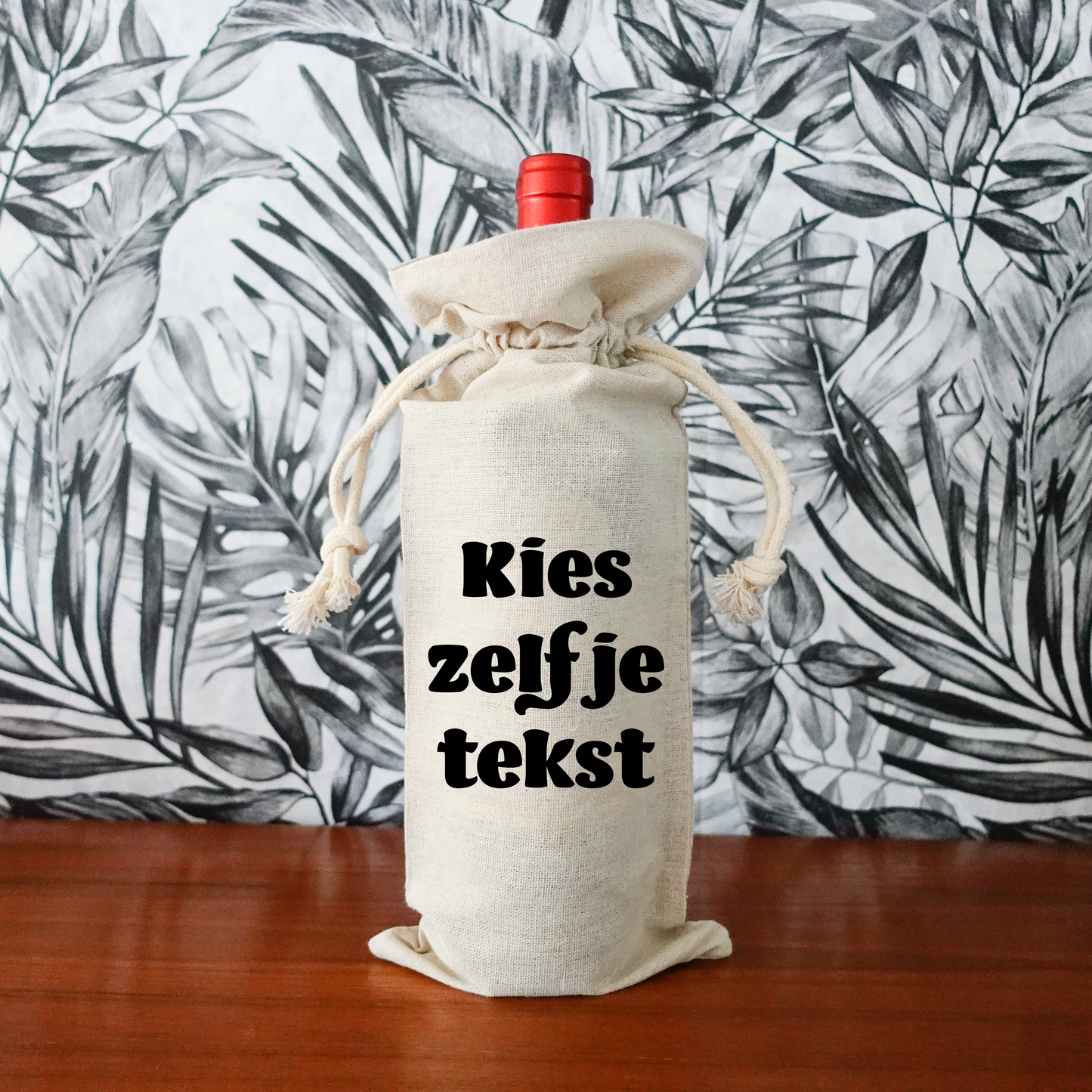 Gepersonaliseerd geschenkverpakking fles