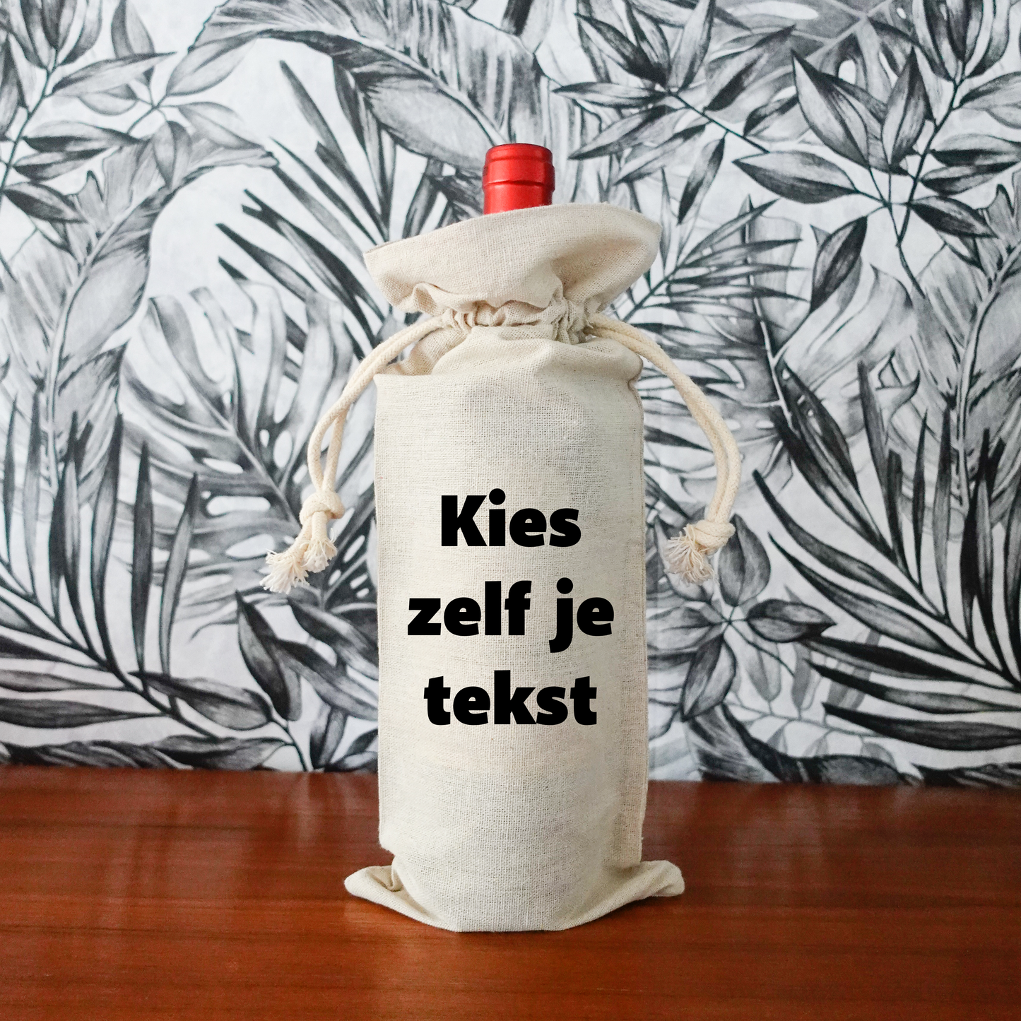 Gepersonaliseerd geschenkverpakking fles