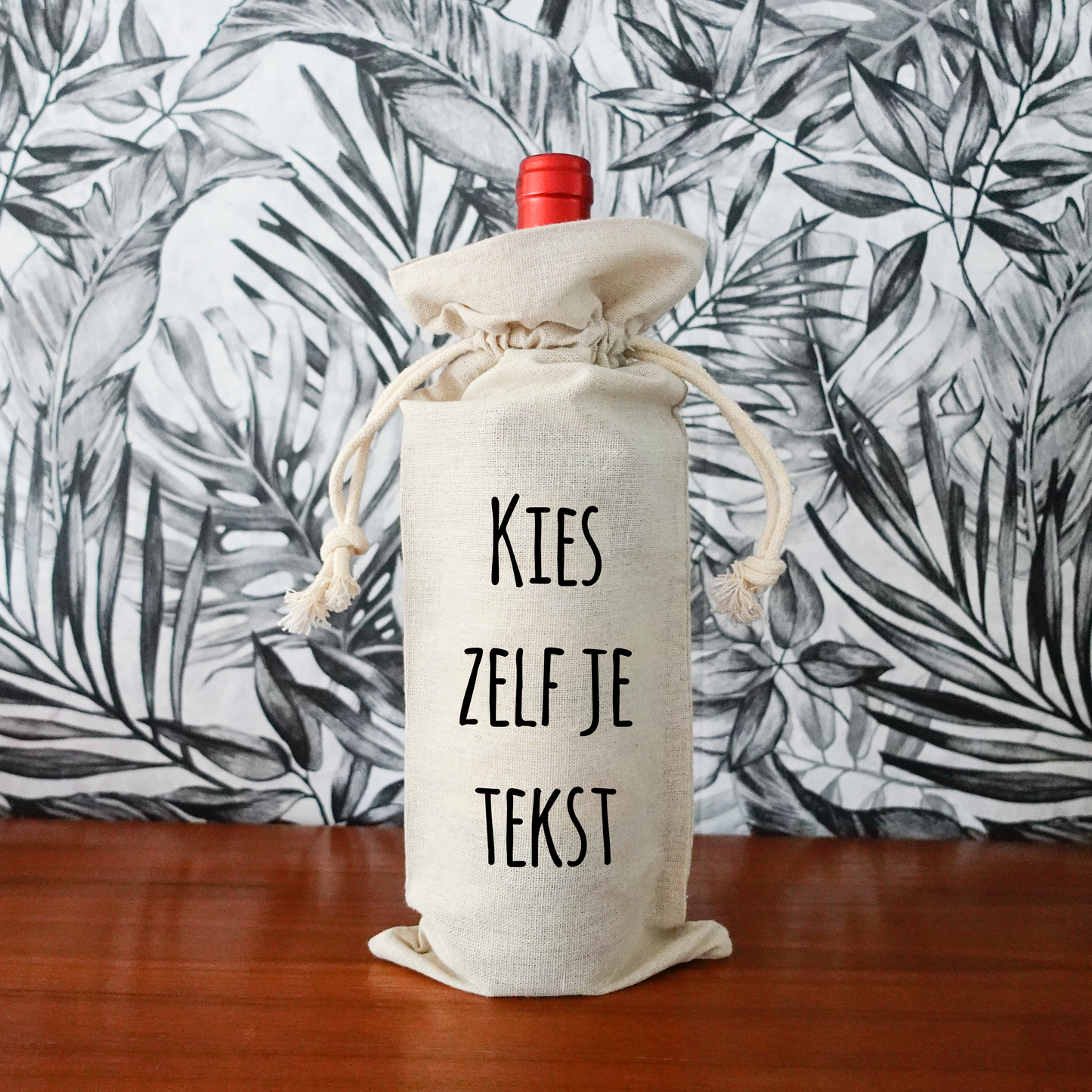 Gepersonaliseerd geschenkverpakking fles