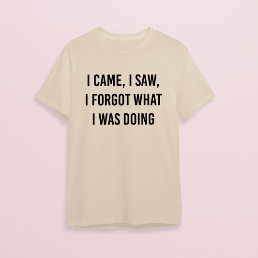 T-shirt - Came saw forgot - Off white