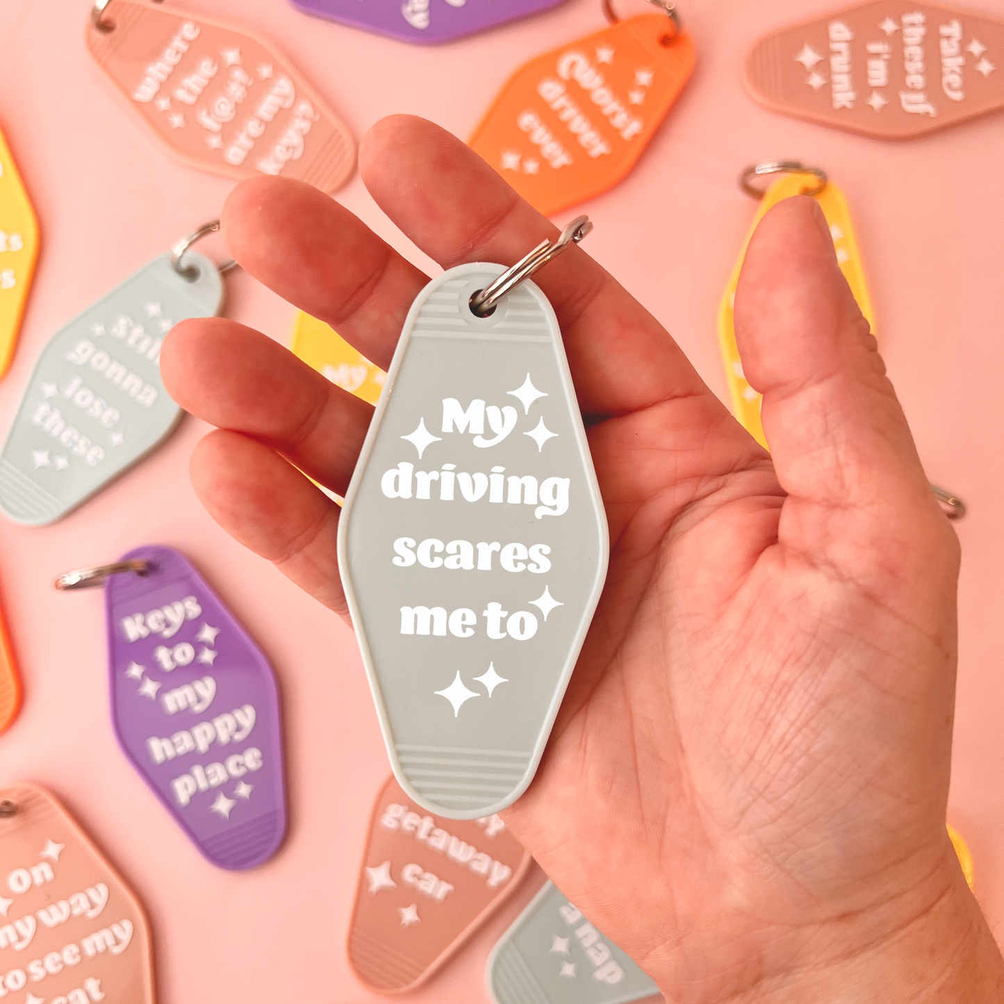 Retro sleutelhanger - My driving scares me to