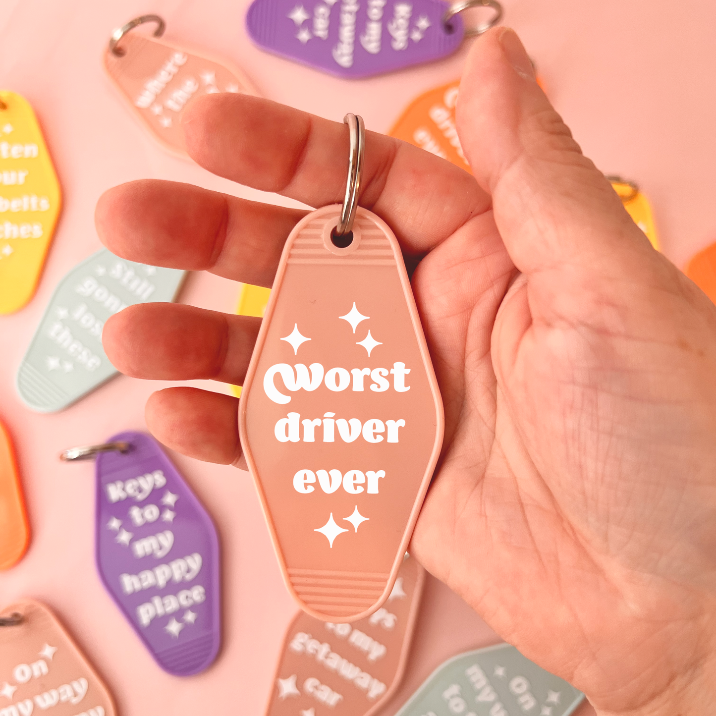 Retro sleutelhanger - Worst driver ever