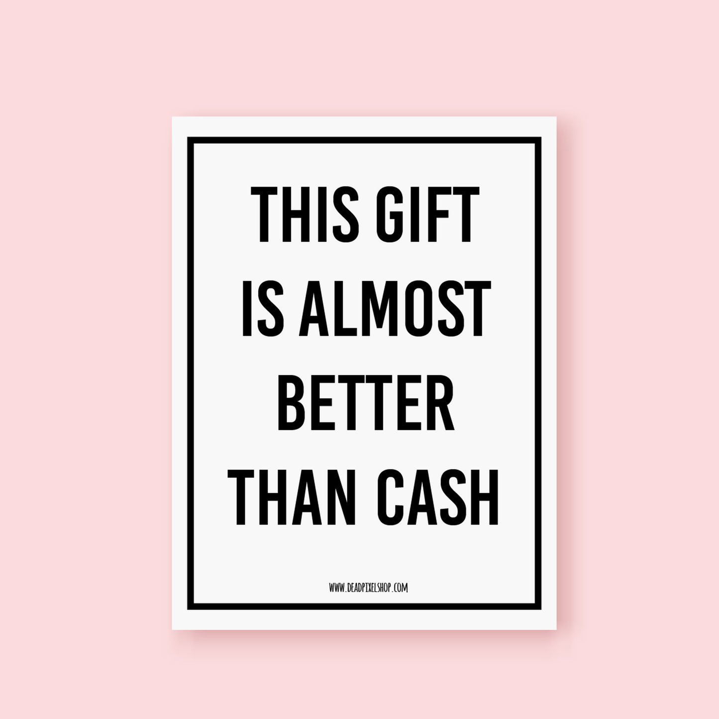 Wijnetiket - This gift is almost better than cash