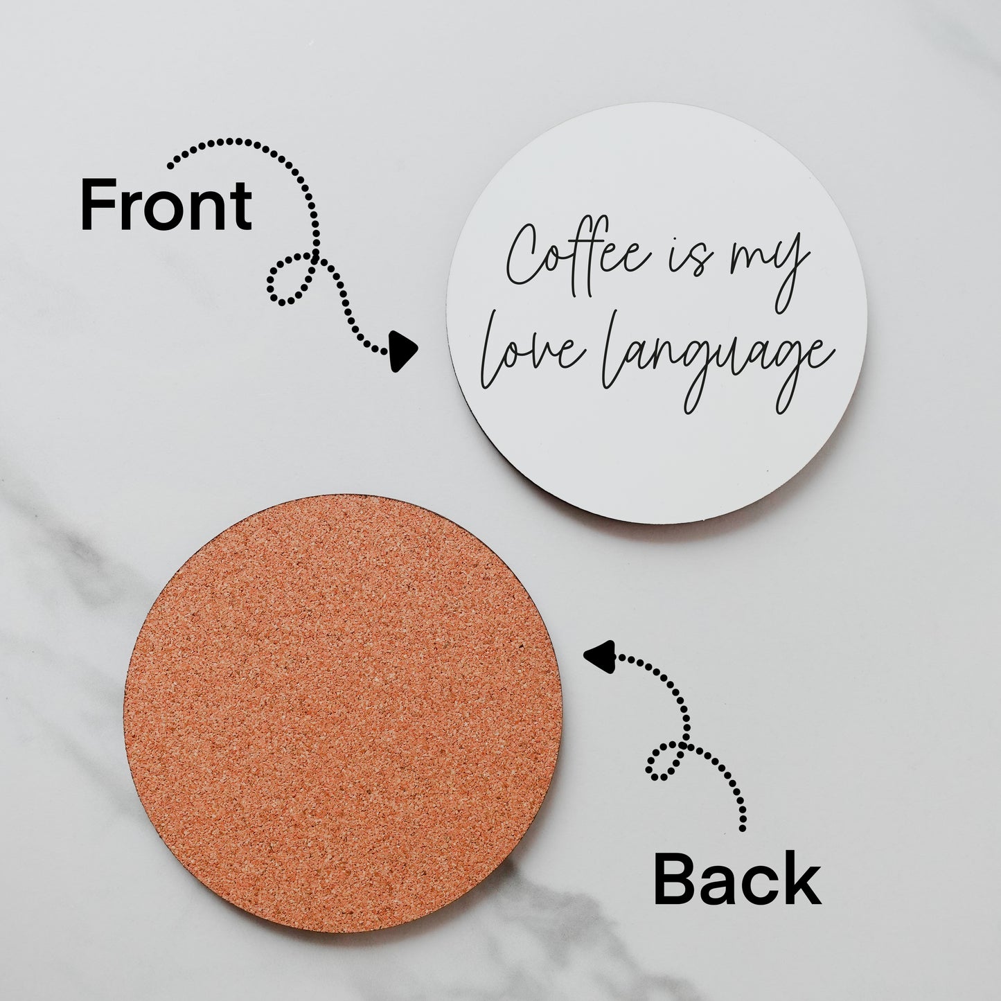 Onderzetter - Coffee is my love language